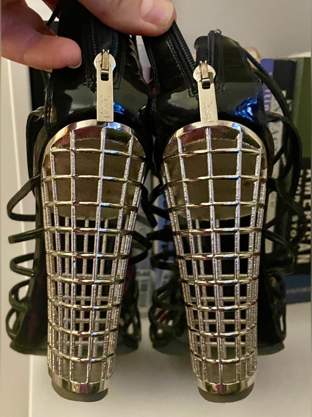Vintage 2009 Yves Saint Laurent Rive Gauche Cage Boot, 38